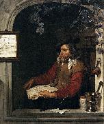 Gabriel Metsu The Apothecary painting